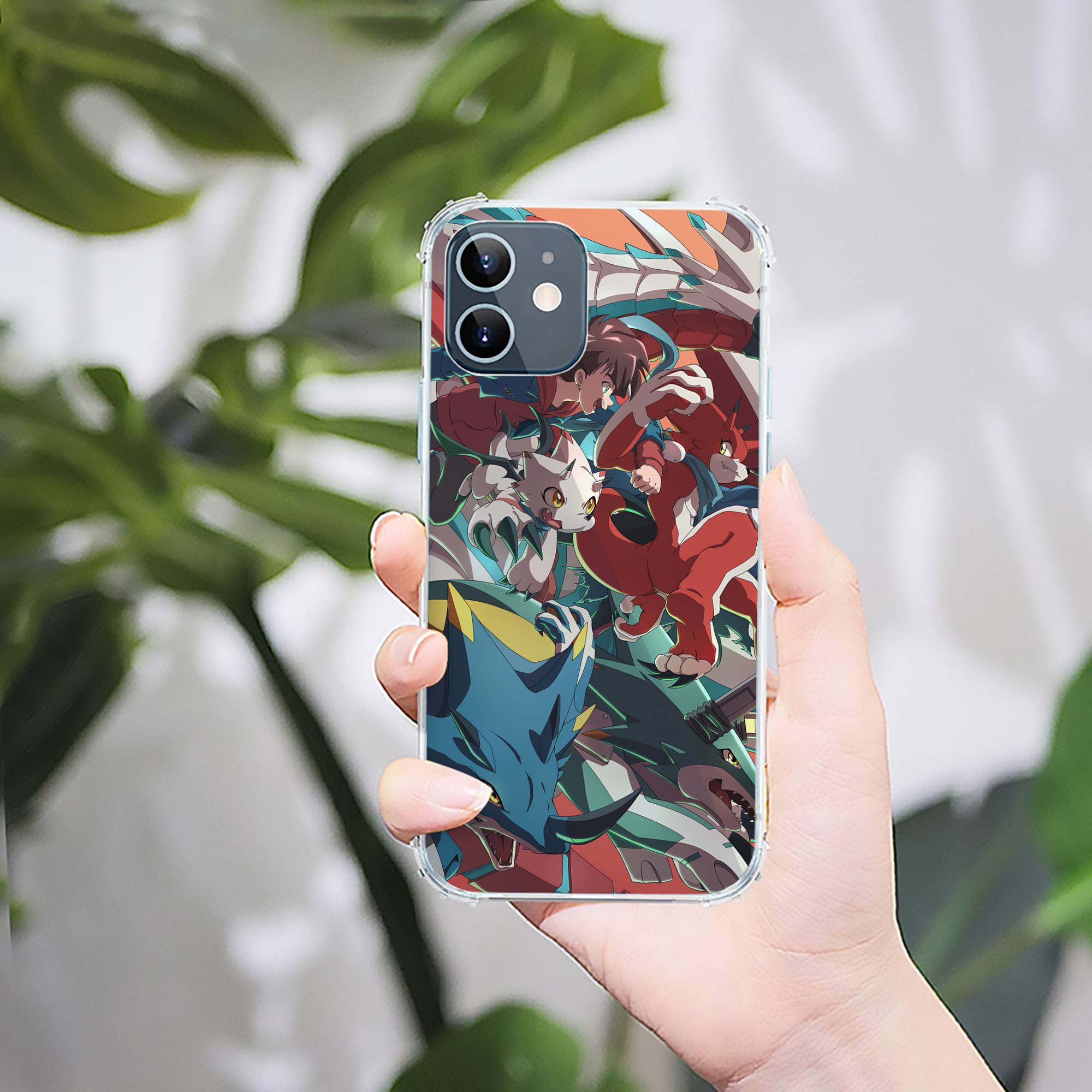 （画像用） Digimon デジタルモンスター/デジモン 【iPhone 12シリーズ対応】透明スマホケース（クリアソフトケース）